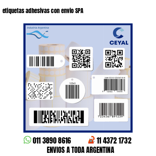 etiquetas adhesivas con envio SPA