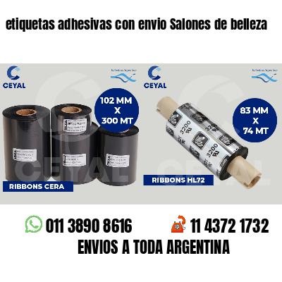 etiquetas adhesivas con envio Salones de belleza