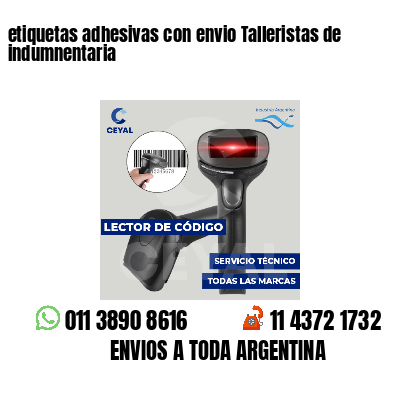 etiquetas adhesivas con envio Talleristas de indumnentaria