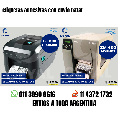 etiquetas adhesivas con envio bazar