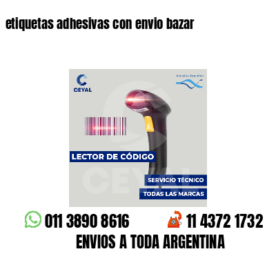 etiquetas adhesivas con envio bazar