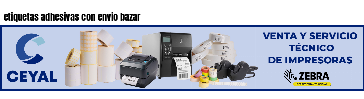etiquetas adhesivas con envio bazar