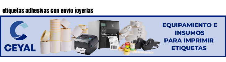 etiquetas adhesivas con envio joyerias
