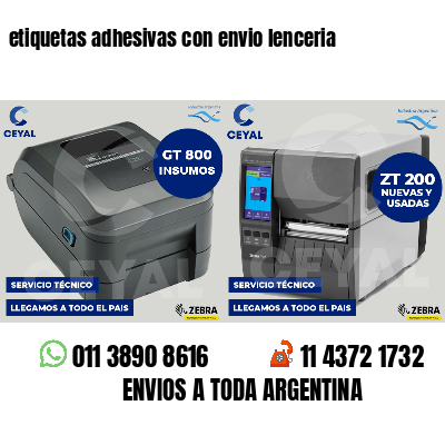 etiquetas adhesivas con envio lenceria