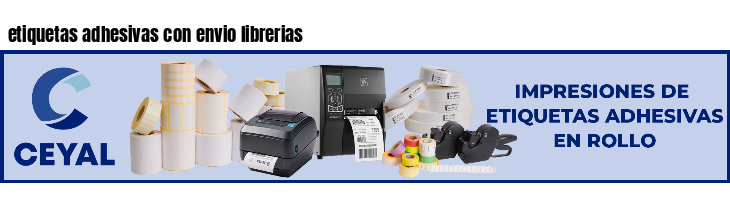 etiquetas adhesivas con envio librerias