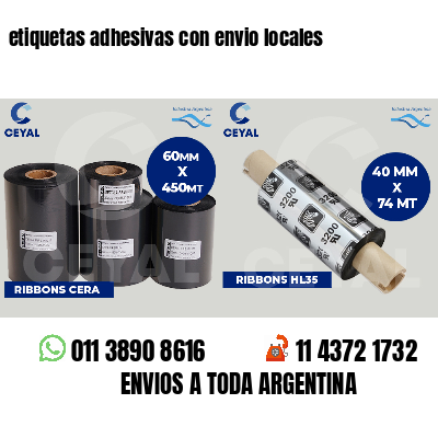 etiquetas adhesivas con envio locales