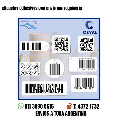 etiquetas adhesivas con envio marroquinería