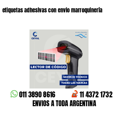 etiquetas adhesivas con envio marroquinería