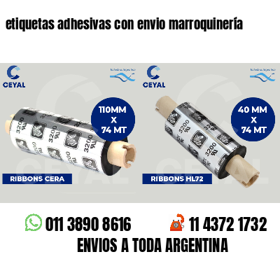 etiquetas adhesivas con envio marroquinería