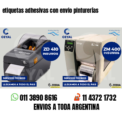 etiquetas adhesivas con envio pinturerías