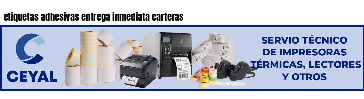 etiquetas adhesivas entrega inmediata carteras