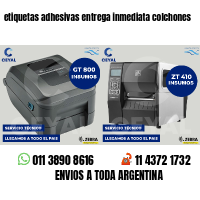 etiquetas adhesivas entrega inmediata colchones