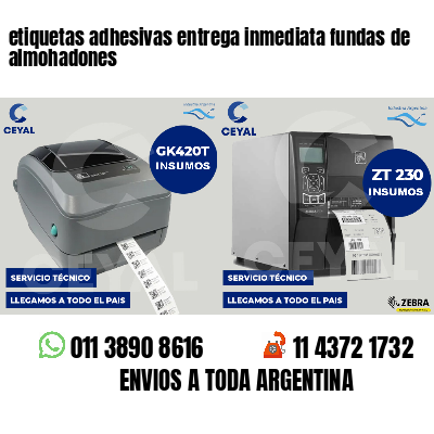 etiquetas adhesivas entrega inmediata fundas de almohadones