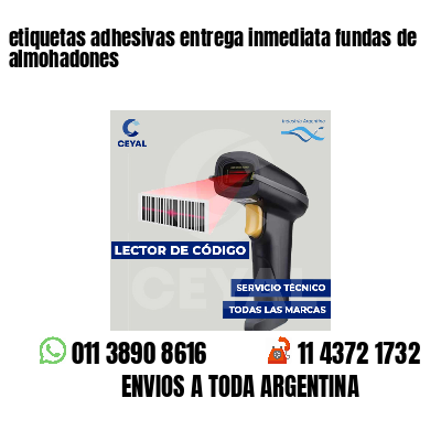 etiquetas adhesivas entrega inmediata fundas de almohadones