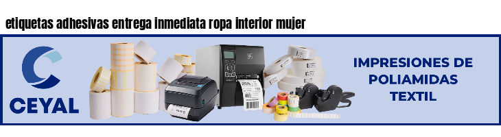 etiquetas adhesivas entrega inmediata ropa interior mujer