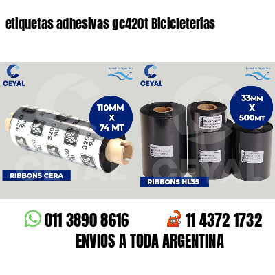 etiquetas adhesivas gc420t Bicicleterías