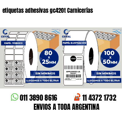 etiquetas adhesivas gc420t Carnicerías