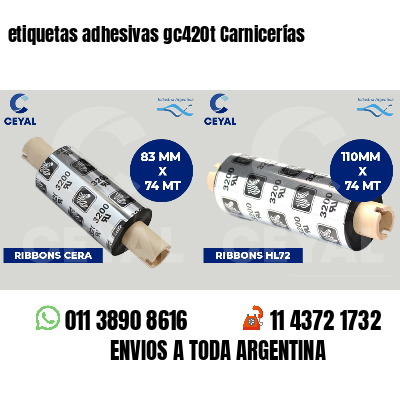 etiquetas adhesivas gc420t Carnicerías