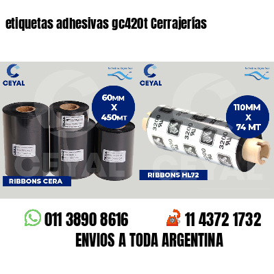 etiquetas adhesivas gc420t Cerrajerías