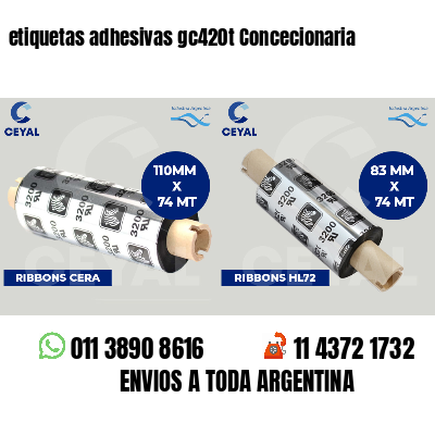 etiquetas adhesivas gc420t Concecionaria