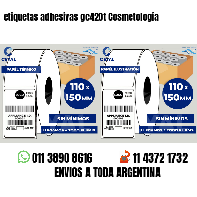 etiquetas adhesivas gc420t Cosmetología