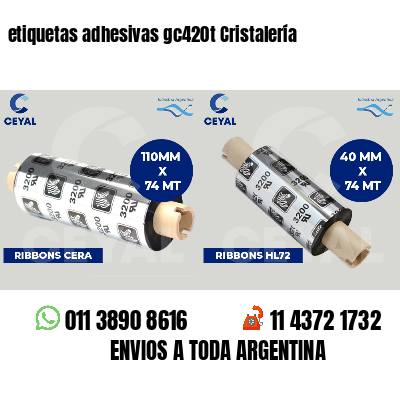 etiquetas adhesivas gc420t Cristalería