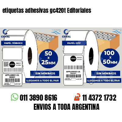etiquetas adhesivas gc420t Editoriales