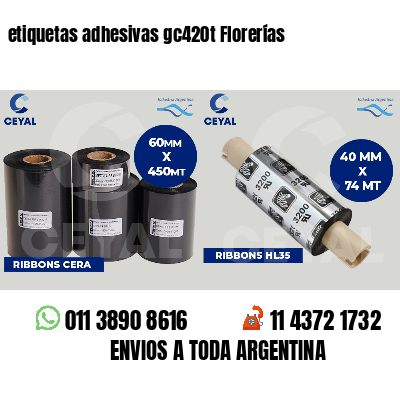 etiquetas adhesivas gc420t Florerías