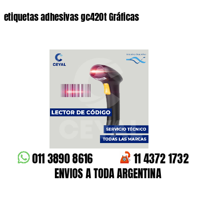 etiquetas adhesivas gc420t Gráficas