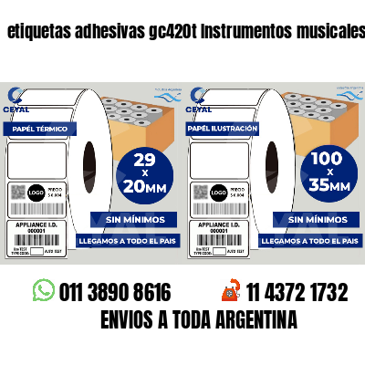 etiquetas adhesivas gc420t Instrumentos musicales