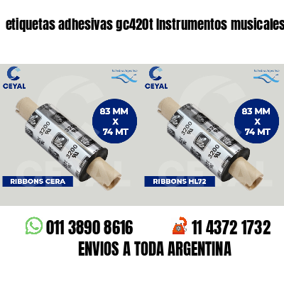 etiquetas adhesivas gc420t Instrumentos musicales