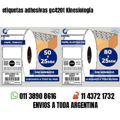 etiquetas adhesivas gc420t Kinesiología
