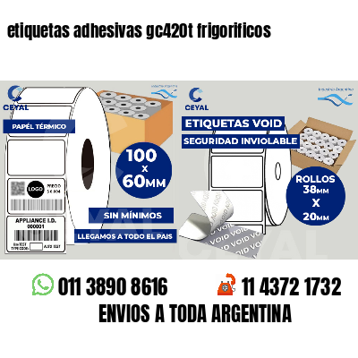 etiquetas adhesivas gc420t frigorificos