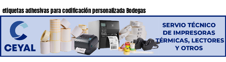 etiquetas adhesivas para codificación personalizada Bodegas