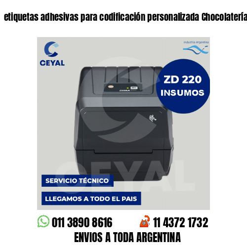 etiquetas adhesivas para codificación personalizada Chocolaterías