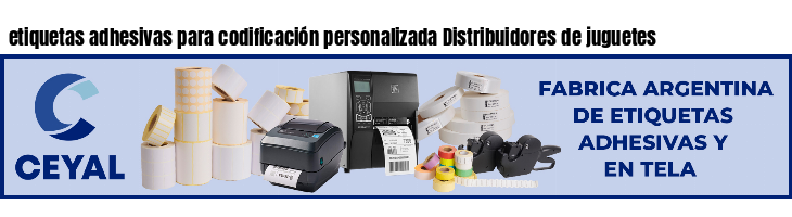 etiquetas adhesivas para codificación personalizada Distribuidores de juguetes