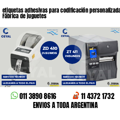 etiquetas adhesivas para codificación personalizada Fábrica de juguetes