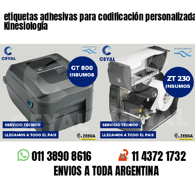 etiquetas adhesivas para codificación personalizada Kinesiología