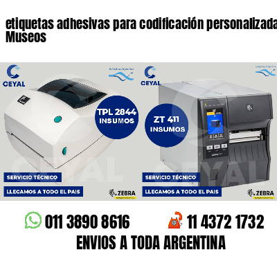 etiquetas adhesivas para codificación personalizada Museos