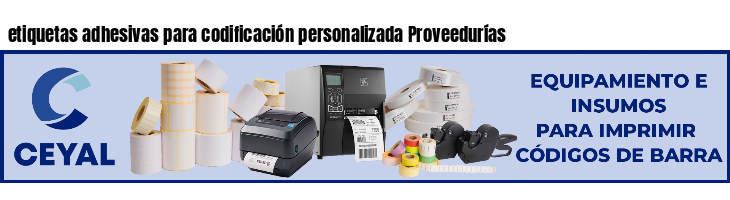 etiquetas adhesivas para codificación personalizada Proveedurías