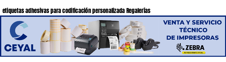 etiquetas adhesivas para codificación personalizada Regalerías