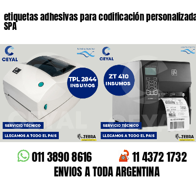 etiquetas adhesivas para codificación personalizada SPA