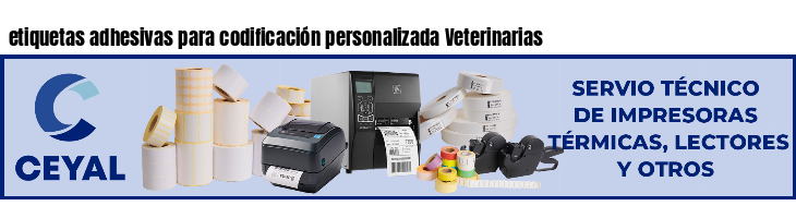 etiquetas adhesivas para codificación personalizada Veterinarias
