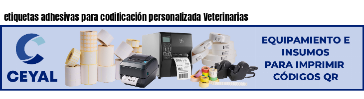 etiquetas adhesivas para codificación personalizada Veterinarias