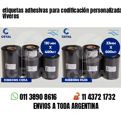 etiquetas adhesivas para codificación personalizada Viveros