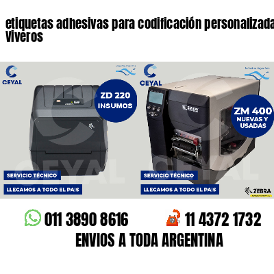 etiquetas adhesivas para codificación personalizada Viveros
