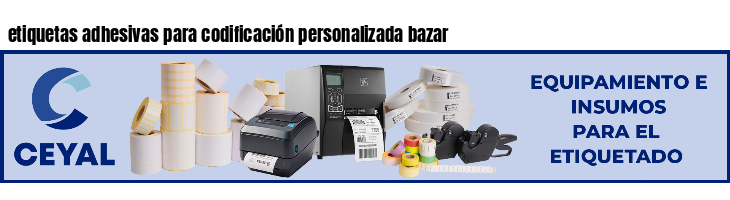 etiquetas adhesivas para codificación personalizada bazar