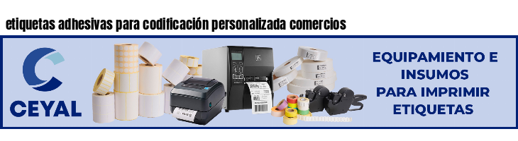 etiquetas adhesivas para codificación personalizada comercios