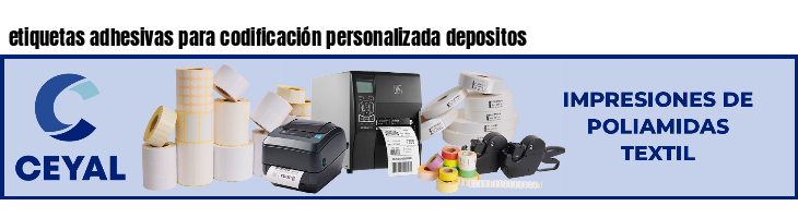 etiquetas adhesivas para codificación personalizada depositos