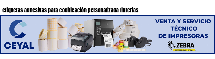 etiquetas adhesivas para codificación personalizada librerias